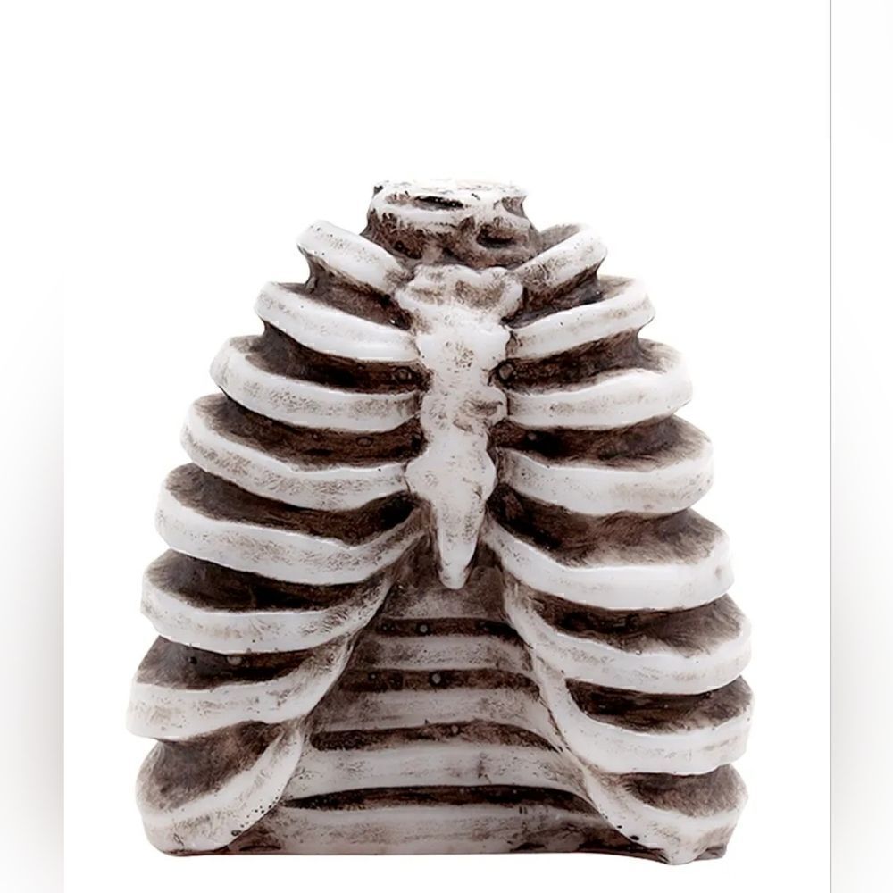 New White Bleeding Thorax Halloween Candle, 4.6"